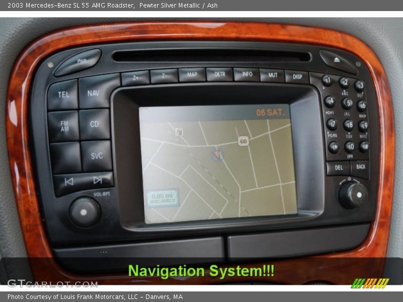 Pewter Silver Metallic / Ash 2003 Mercedes-Benz SL 55 AMG Roadster