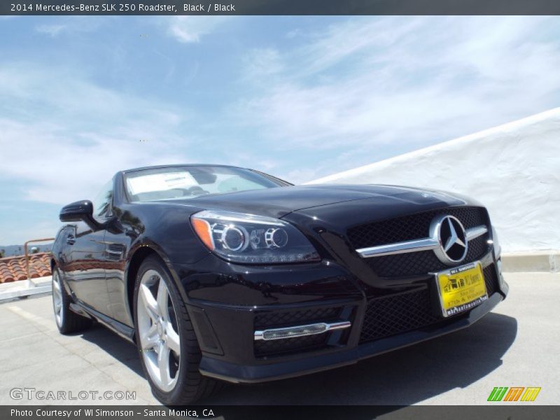 Black / Black 2014 Mercedes-Benz SLK 250 Roadster