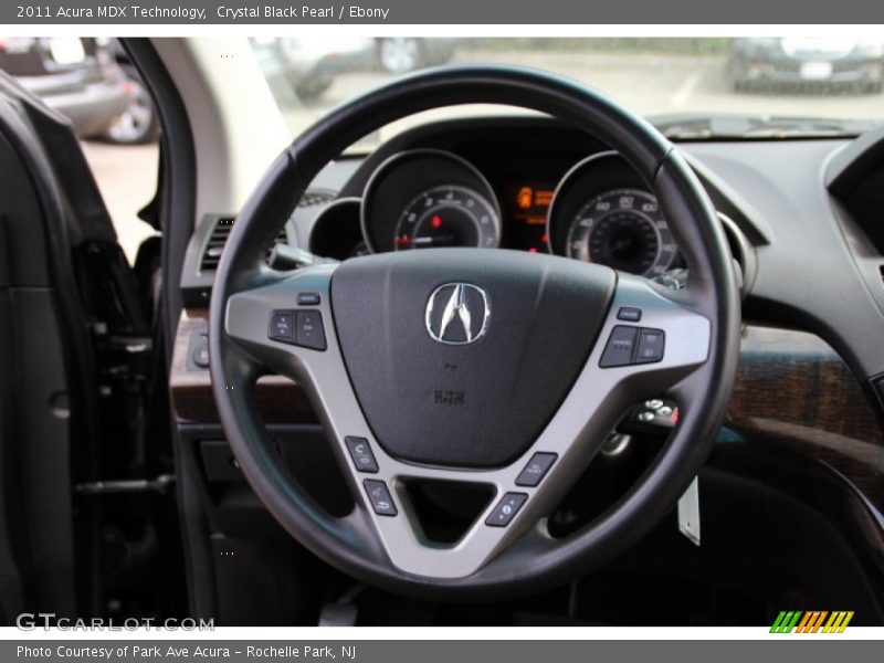 Crystal Black Pearl / Ebony 2011 Acura MDX Technology