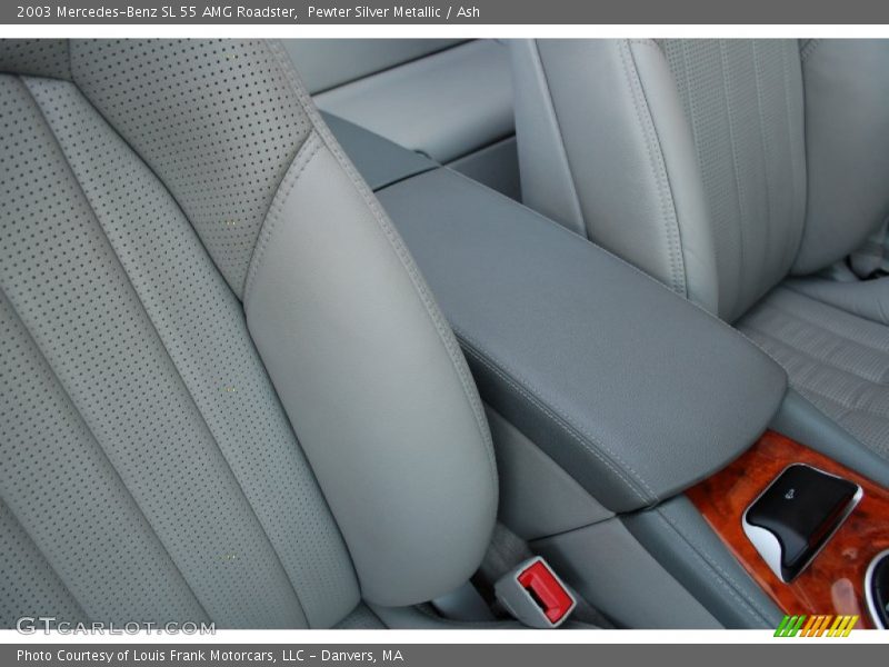 Pewter Silver Metallic / Ash 2003 Mercedes-Benz SL 55 AMG Roadster