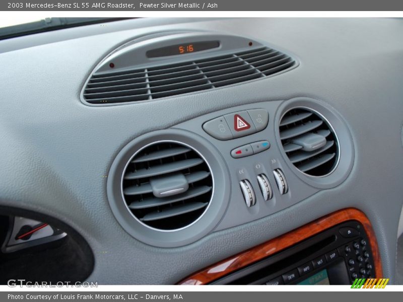 Pewter Silver Metallic / Ash 2003 Mercedes-Benz SL 55 AMG Roadster