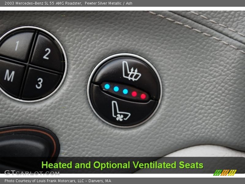 Pewter Silver Metallic / Ash 2003 Mercedes-Benz SL 55 AMG Roadster