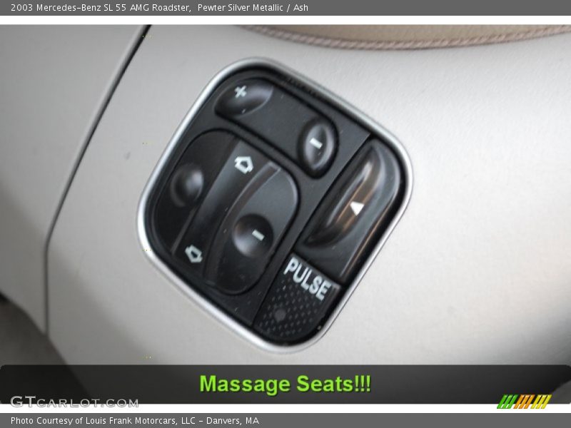 Pewter Silver Metallic / Ash 2003 Mercedes-Benz SL 55 AMG Roadster