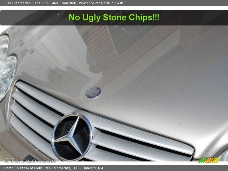 Pewter Silver Metallic / Ash 2003 Mercedes-Benz SL 55 AMG Roadster