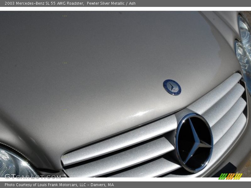 Pewter Silver Metallic / Ash 2003 Mercedes-Benz SL 55 AMG Roadster