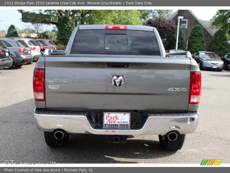 Mineral Gray Metallic / Dark Slate Gray 2012 Dodge Ram 1500 Laramie Crew Cab 4x4