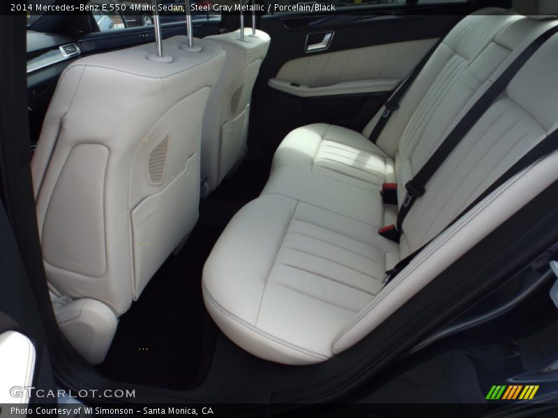 Steel Gray Metallic / Porcelain/Black 2014 Mercedes-Benz E 550 4Matic Sedan