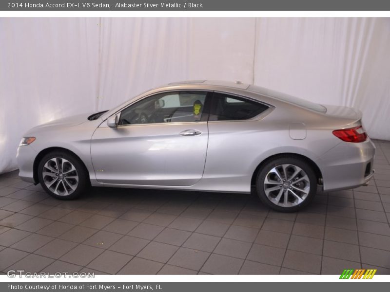 Alabaster Silver Metallic / Black 2014 Honda Accord EX-L V6 Sedan