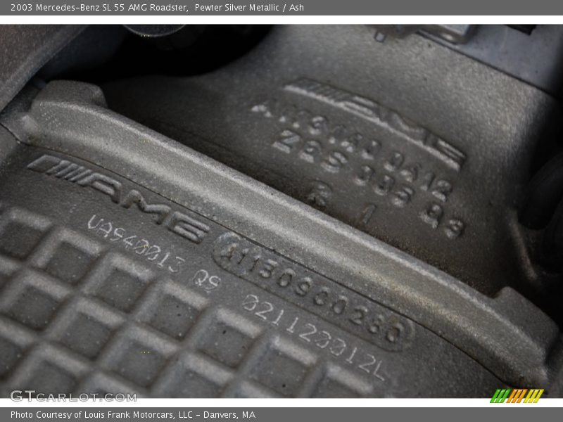Pewter Silver Metallic / Ash 2003 Mercedes-Benz SL 55 AMG Roadster
