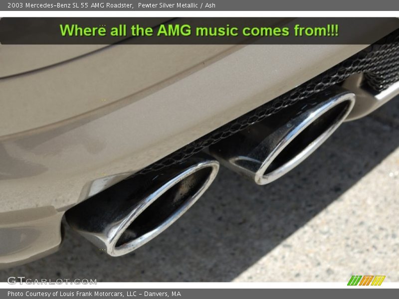 Pewter Silver Metallic / Ash 2003 Mercedes-Benz SL 55 AMG Roadster
