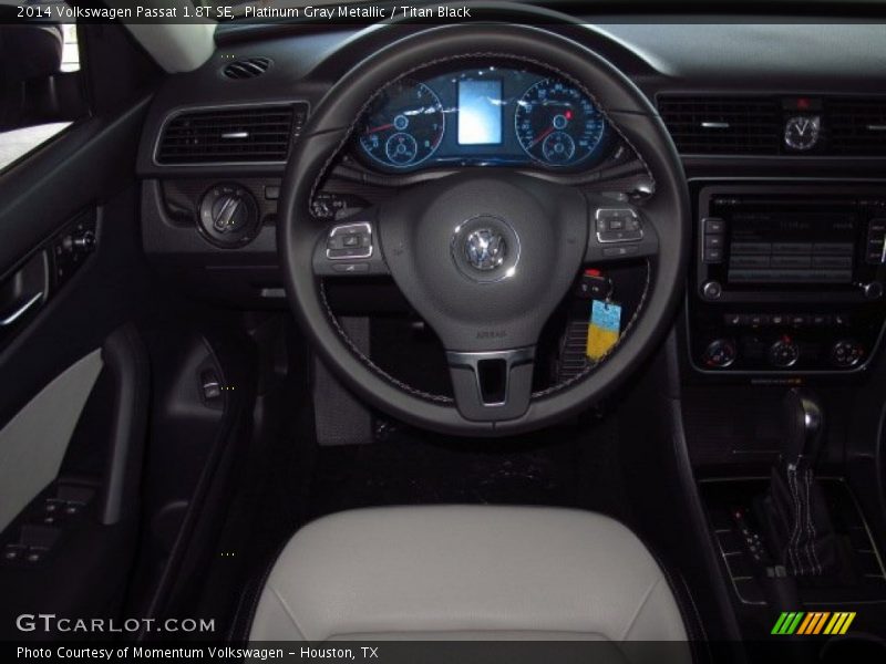 Platinum Gray Metallic / Titan Black 2014 Volkswagen Passat 1.8T SE