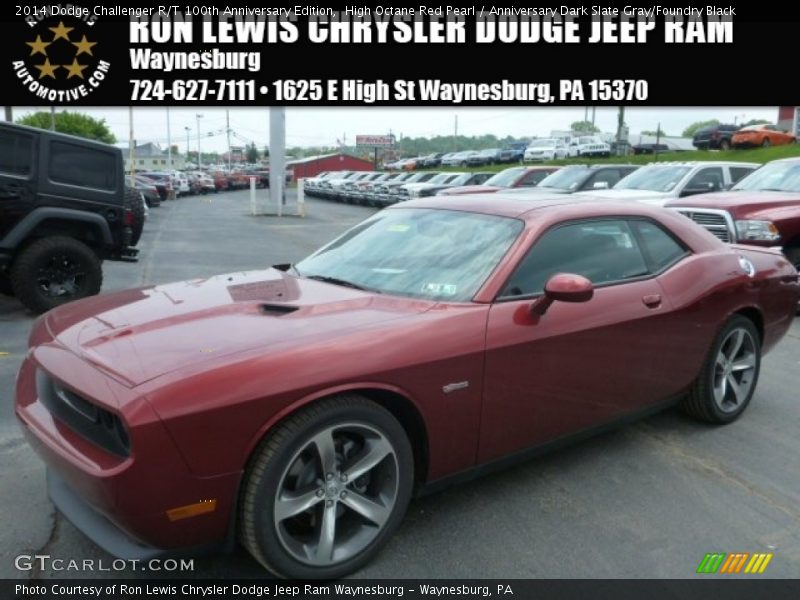 High Octane Red Pearl / Anniversary Dark Slate Gray/Foundry Black 2014 Dodge Challenger R/T 100th Anniversary Edition