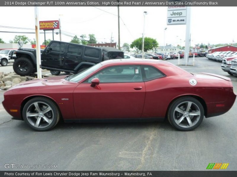 High Octane Red Pearl / Anniversary Dark Slate Gray/Foundry Black 2014 Dodge Challenger R/T 100th Anniversary Edition
