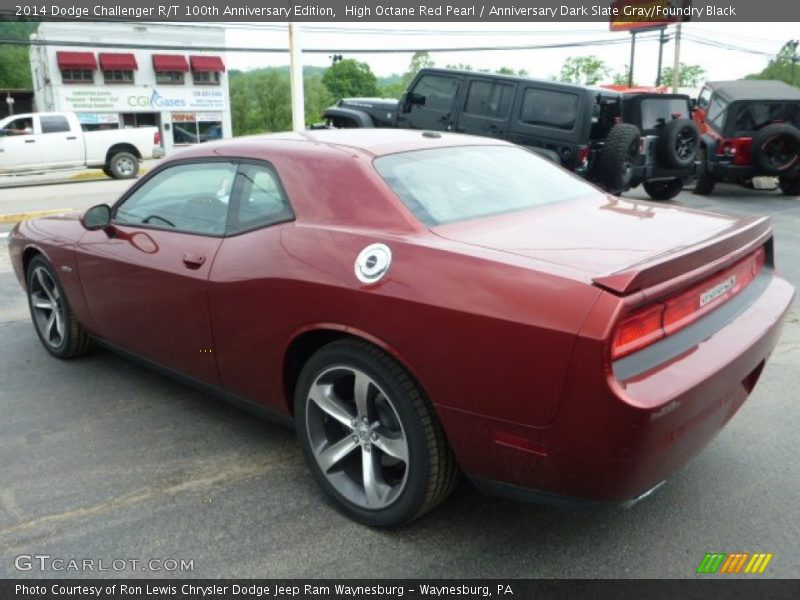 High Octane Red Pearl / Anniversary Dark Slate Gray/Foundry Black 2014 Dodge Challenger R/T 100th Anniversary Edition