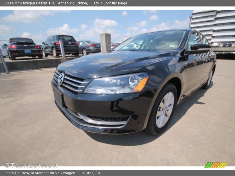 Black / Cornsilk Beige 2014 Volkswagen Passat 1.8T Wolfsburg Edition