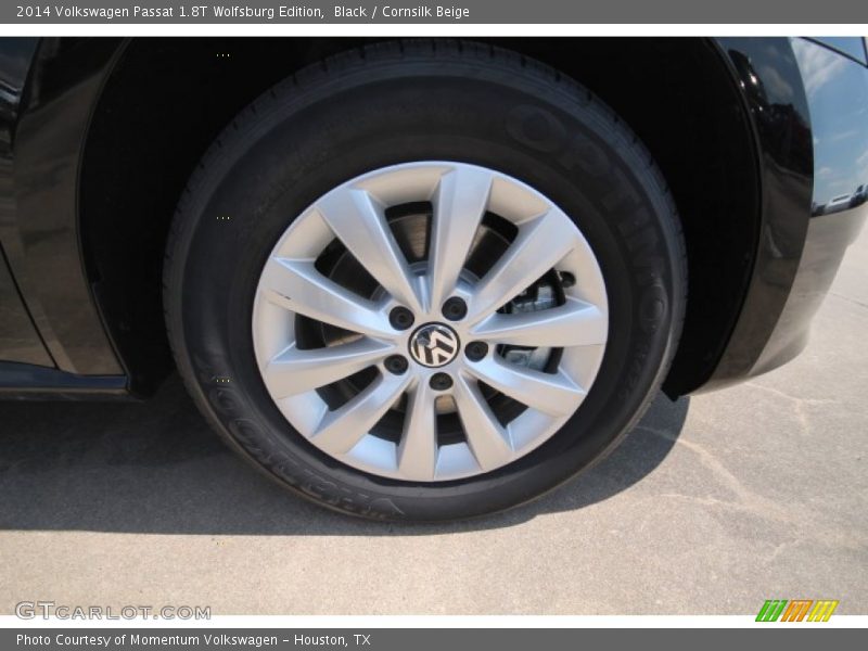 Black / Cornsilk Beige 2014 Volkswagen Passat 1.8T Wolfsburg Edition