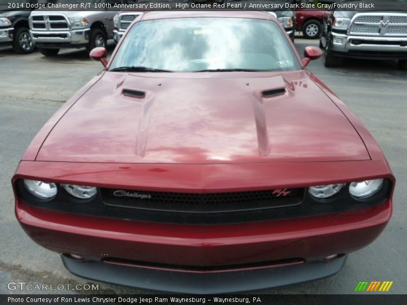 High Octane Red Pearl / Anniversary Dark Slate Gray/Foundry Black 2014 Dodge Challenger R/T 100th Anniversary Edition