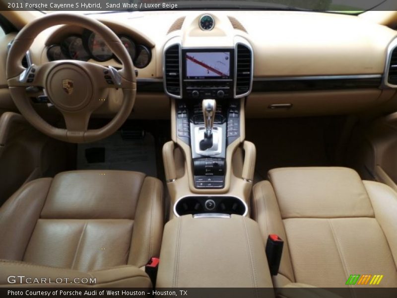 Sand White / Luxor Beige 2011 Porsche Cayenne S Hybrid