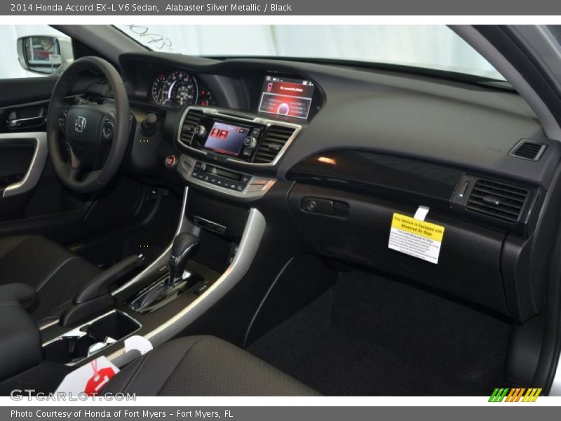 Alabaster Silver Metallic / Black 2014 Honda Accord EX-L V6 Sedan