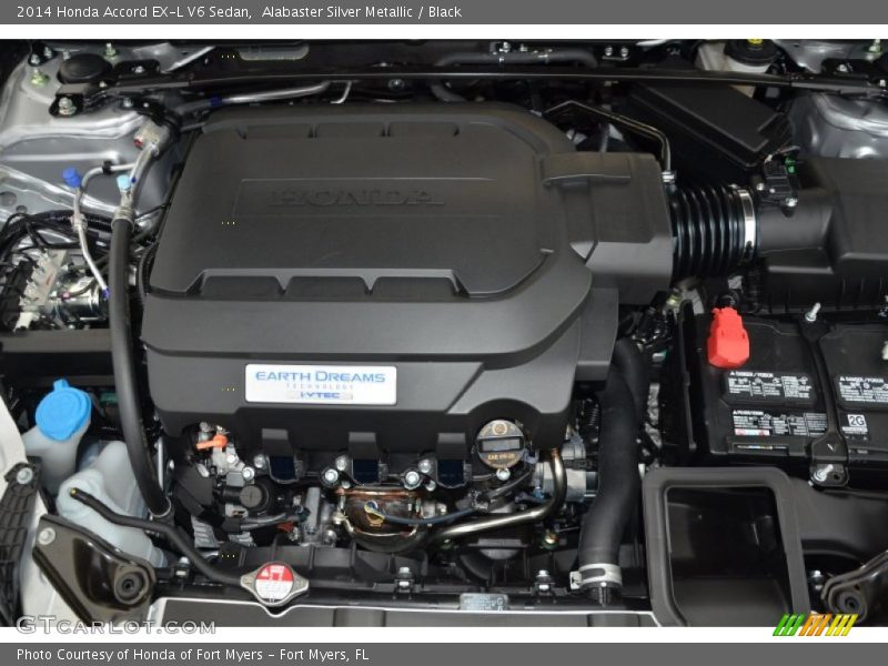 Alabaster Silver Metallic / Black 2014 Honda Accord EX-L V6 Sedan