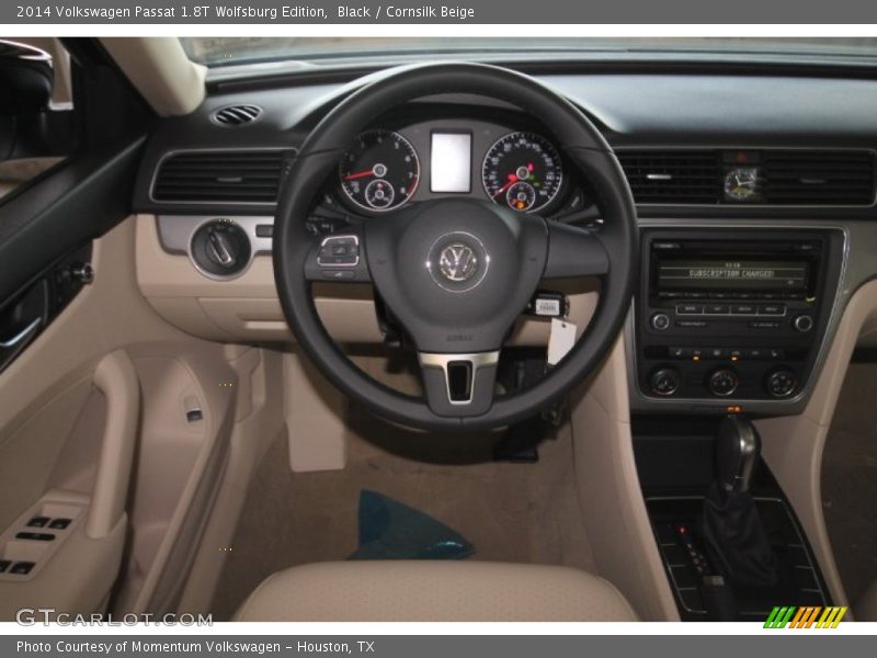 Black / Cornsilk Beige 2014 Volkswagen Passat 1.8T Wolfsburg Edition