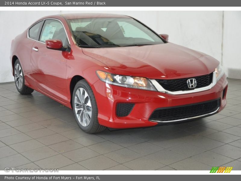 San Marino Red / Black 2014 Honda Accord LX-S Coupe