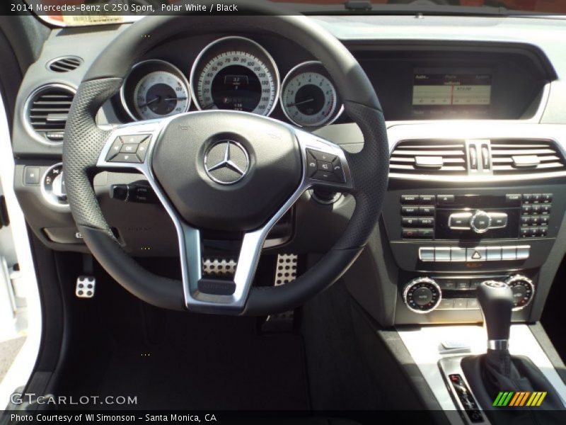 Polar White / Black 2014 Mercedes-Benz C 250 Sport