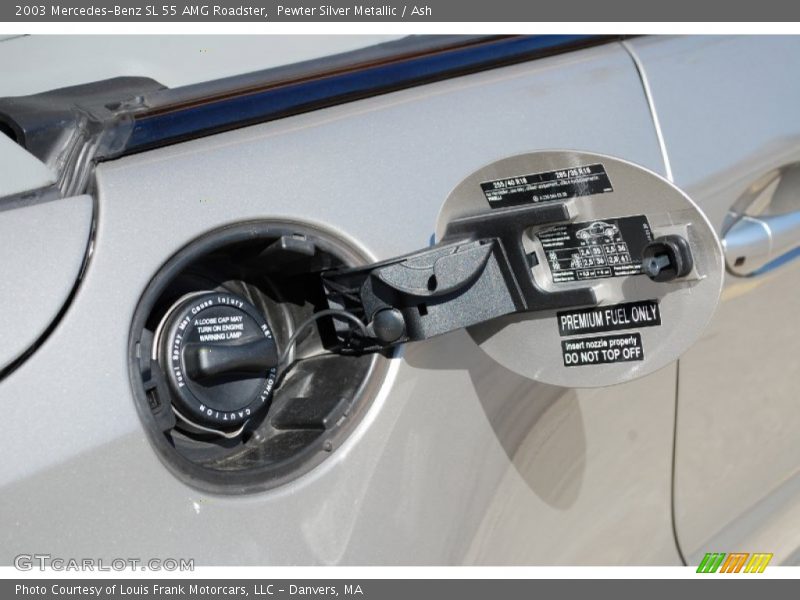 Pewter Silver Metallic / Ash 2003 Mercedes-Benz SL 55 AMG Roadster