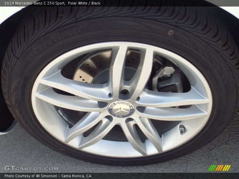 Polar White / Black 2014 Mercedes-Benz C 250 Sport