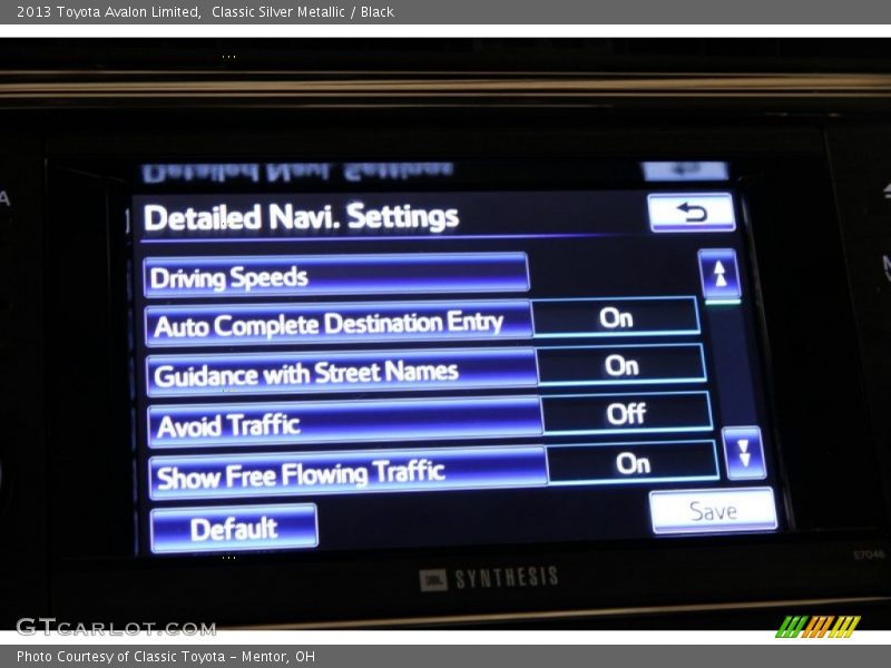 Classic Silver Metallic / Black 2013 Toyota Avalon Limited