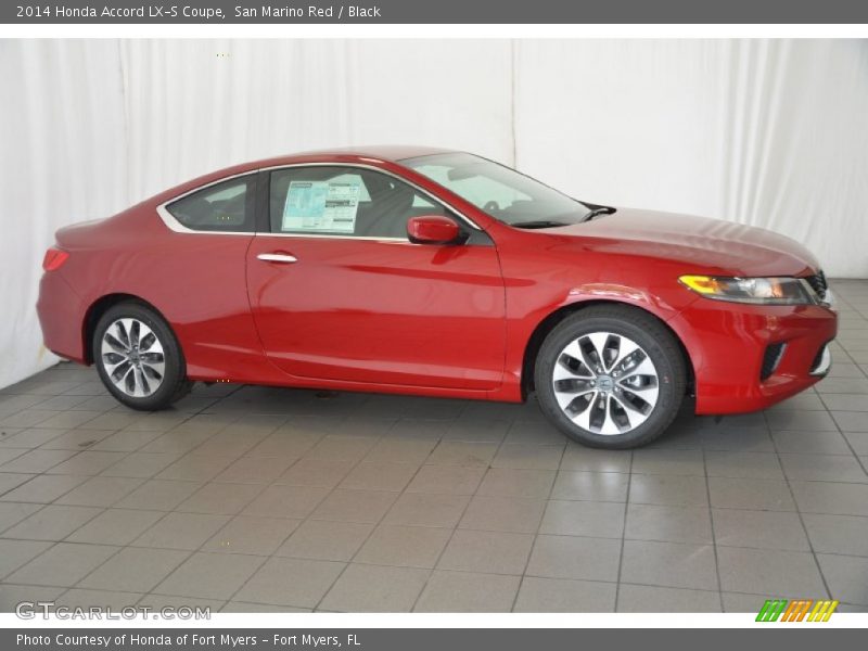 San Marino Red / Black 2014 Honda Accord LX-S Coupe