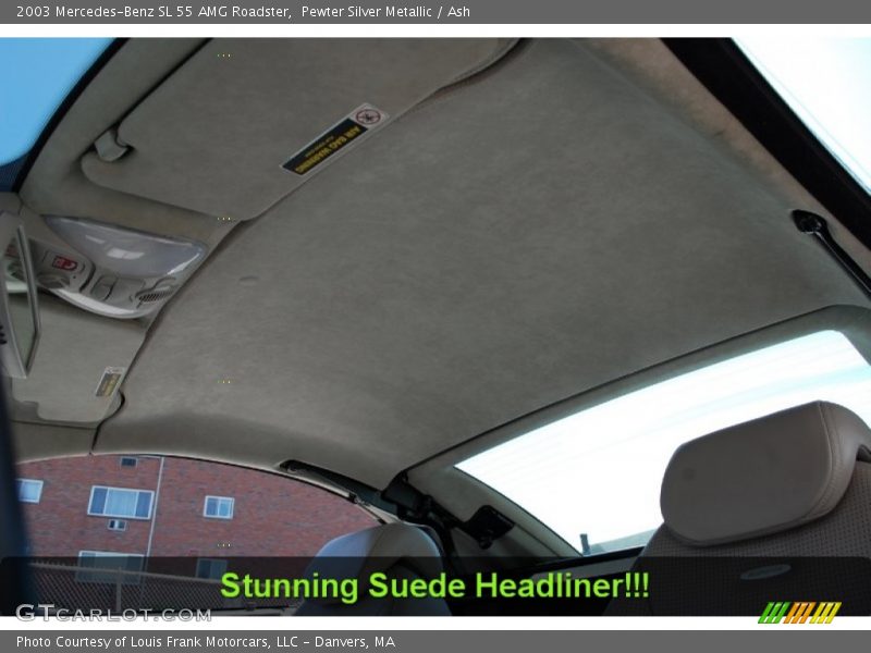 Pewter Silver Metallic / Ash 2003 Mercedes-Benz SL 55 AMG Roadster