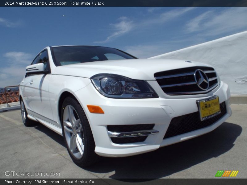 Polar White / Black 2014 Mercedes-Benz C 250 Sport