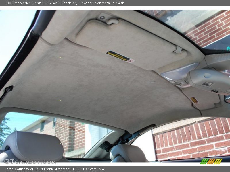 Pewter Silver Metallic / Ash 2003 Mercedes-Benz SL 55 AMG Roadster