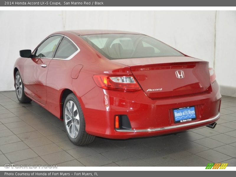 San Marino Red / Black 2014 Honda Accord LX-S Coupe