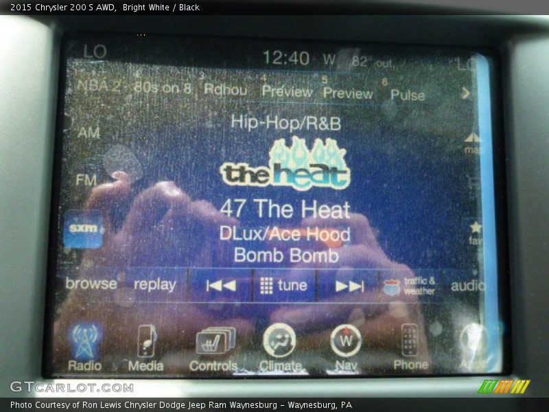 Bright White / Black 2015 Chrysler 200 S AWD