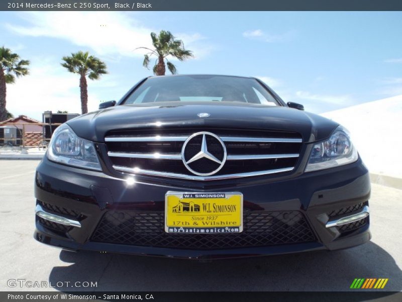Black / Black 2014 Mercedes-Benz C 250 Sport