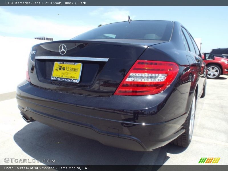 Black / Black 2014 Mercedes-Benz C 250 Sport