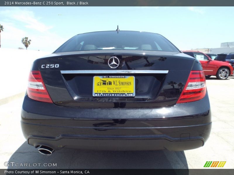Black / Black 2014 Mercedes-Benz C 250 Sport