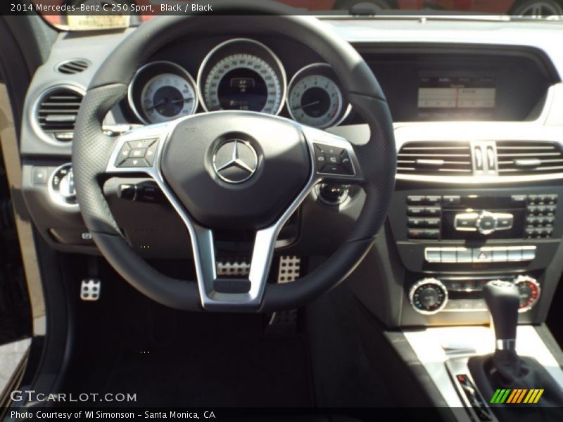 Black / Black 2014 Mercedes-Benz C 250 Sport