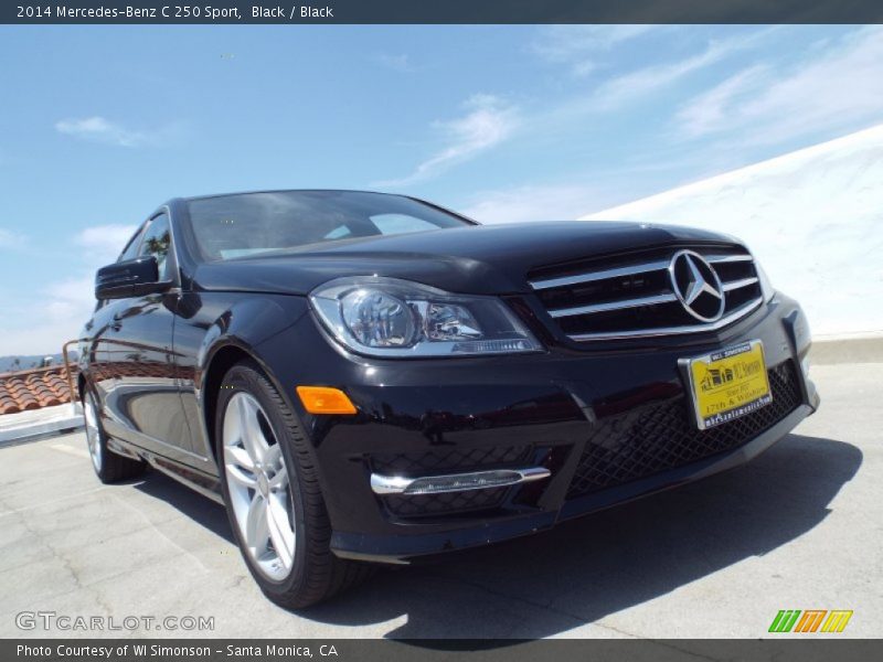 Black / Black 2014 Mercedes-Benz C 250 Sport
