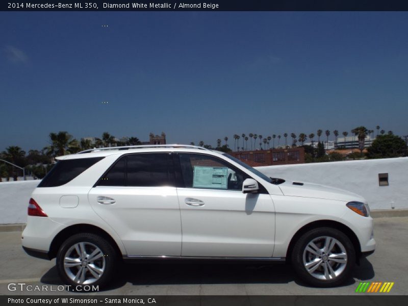 Diamond White Metallic / Almond Beige 2014 Mercedes-Benz ML 350