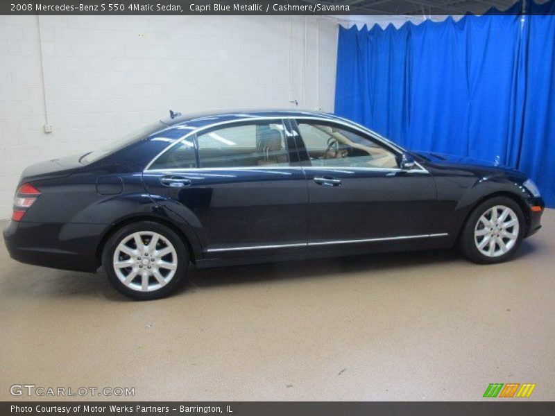 Capri Blue Metallic / Cashmere/Savanna 2008 Mercedes-Benz S 550 4Matic Sedan