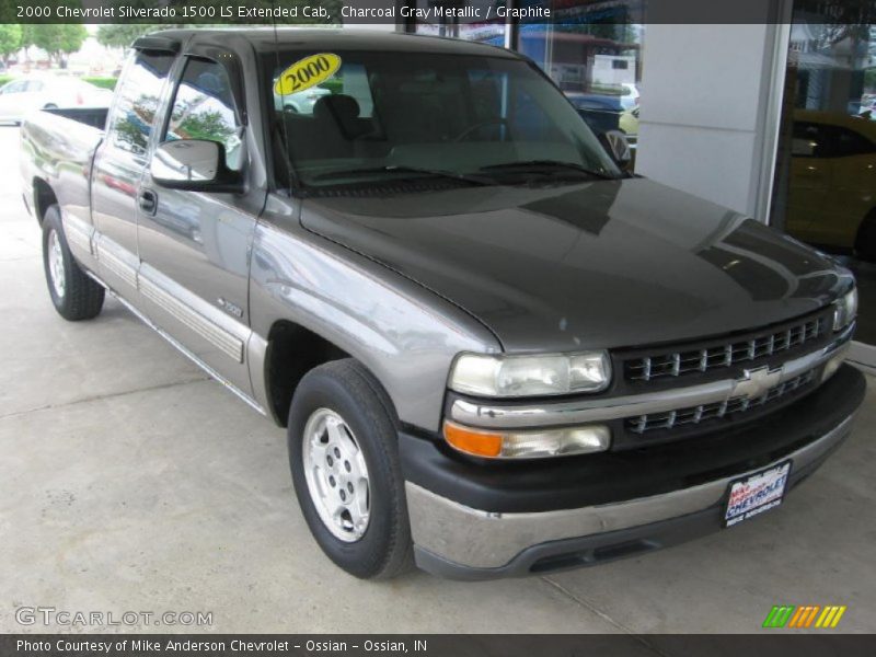 Charcoal Gray Metallic / Graphite 2000 Chevrolet Silverado 1500 LS Extended Cab