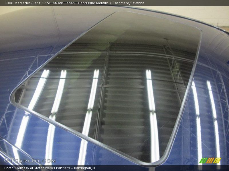 Capri Blue Metallic / Cashmere/Savanna 2008 Mercedes-Benz S 550 4Matic Sedan