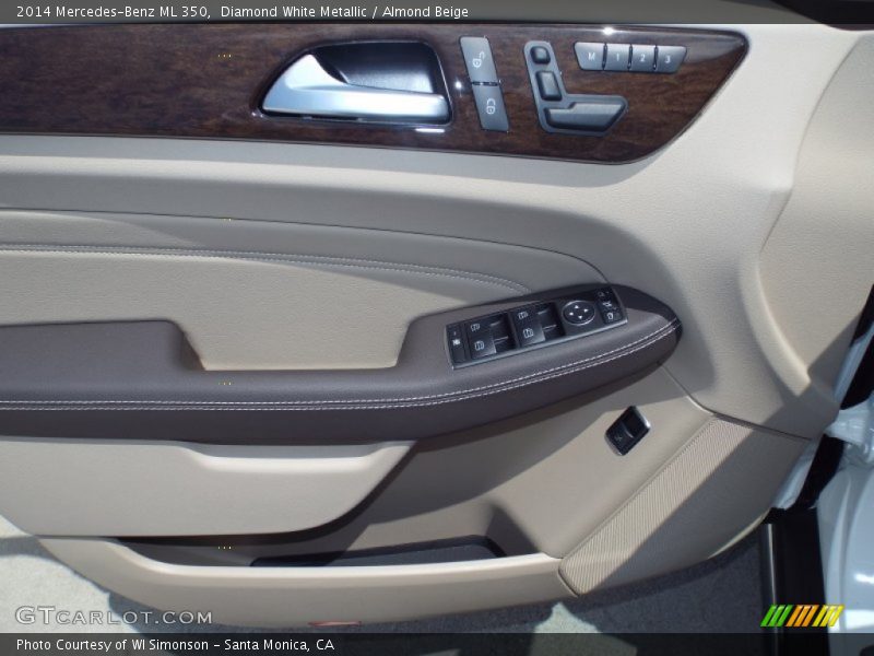 Diamond White Metallic / Almond Beige 2014 Mercedes-Benz ML 350