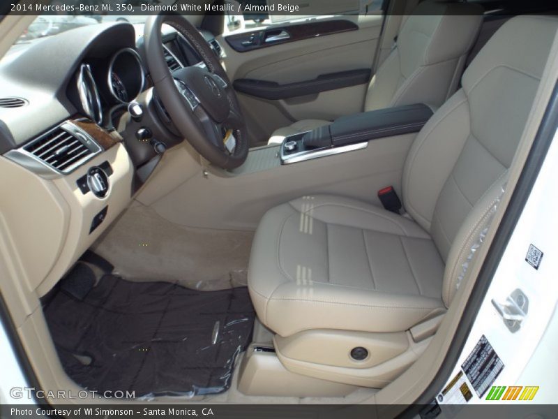 Diamond White Metallic / Almond Beige 2014 Mercedes-Benz ML 350