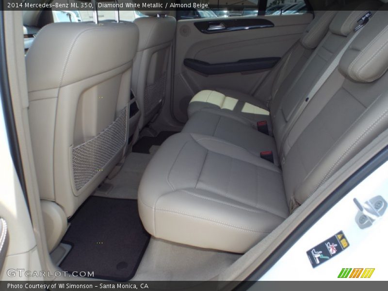 Diamond White Metallic / Almond Beige 2014 Mercedes-Benz ML 350