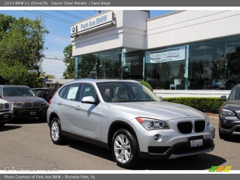 Glacier Silver Metallic / Sand Beige 2014 BMW X1 xDrive28i