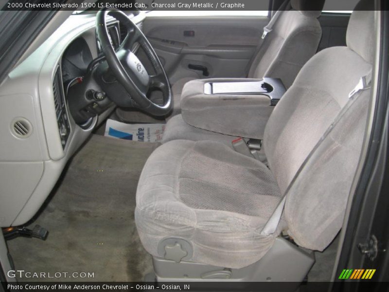 Charcoal Gray Metallic / Graphite 2000 Chevrolet Silverado 1500 LS Extended Cab